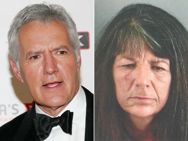Alex Trebek and Lucinda Moyers Alex Trebek and Lucinda Moyers