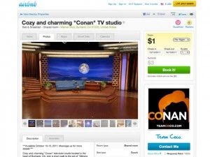 Conan's TV Studio for Rent Conan's TV Studio for Rent