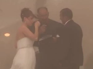 Dust Storm Blows Through Wedding Dust Storm Blows Through Wedding