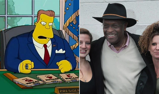 herman cain arnold schwarzenegger simpsons movie herman cain arnold schwarzenegger simpsons movie