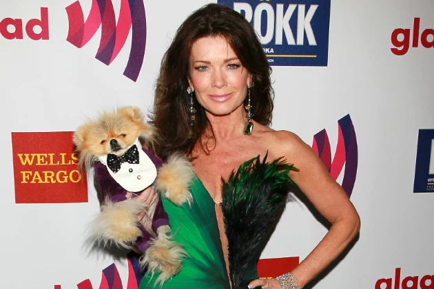 Lisa Vanderpump and her VanderPup Lisa Vanderpump and her VanderPup