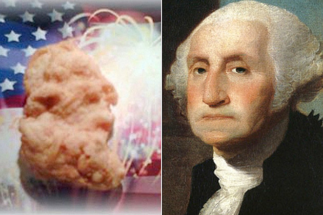 chicken mcnugget that looks like george washington chicken mcnugget that looks like george washington