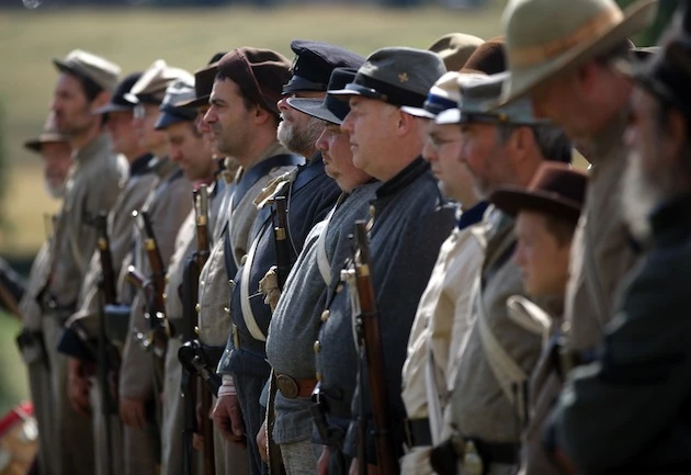 Members Of the American Civil War Society Participate In A Re Enactment Members Of the American Civil War Society Participate In A Re Enactment