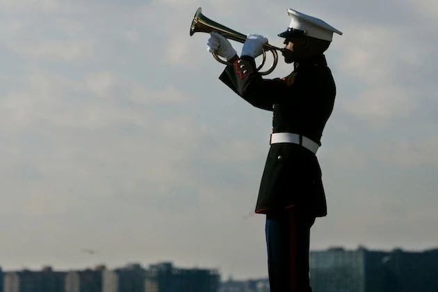 Veterans Commemorate Pearl Harbor Anniversary In New York Veterans Commemorate Pearl Harbor Anniversary In New York bugler