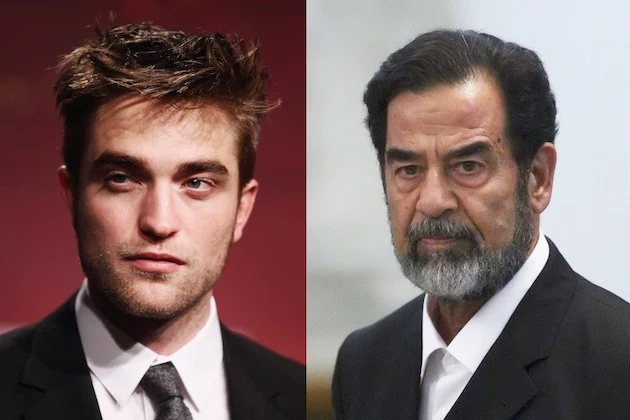 pattinson and hussein robert pattinson saddam hussein