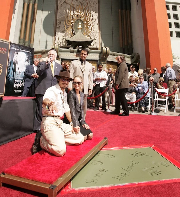 Johnny Depp Hand And Footprint Ceremony Johnny Depp Hand And Footprint Ceremony