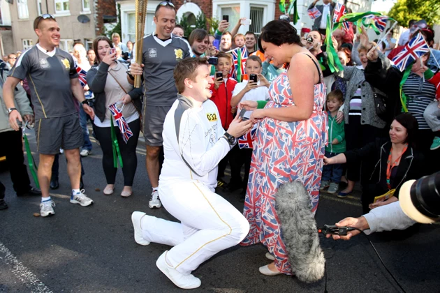 2012 Olympic Torchbearer's Marriage Proposal 2012 Olympic Torchbearer's Marriage Proposal
