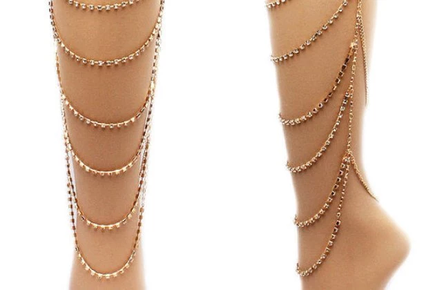 Etsy leg chain jewelry Etsy leg chain jewelry