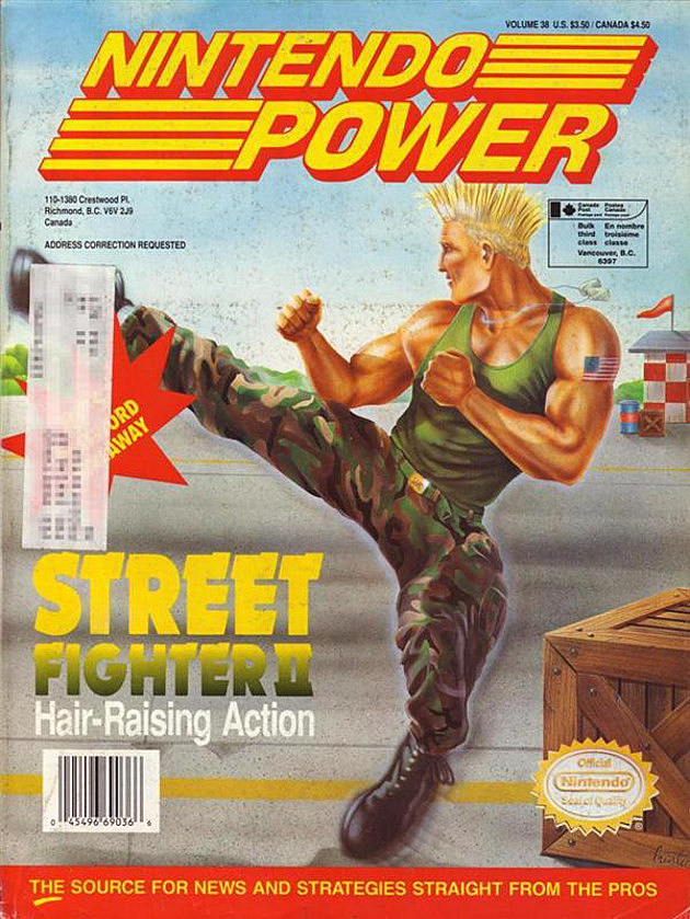 Nintendo Power Street Fighter Cover Nintendo Power Street Fighter Cover