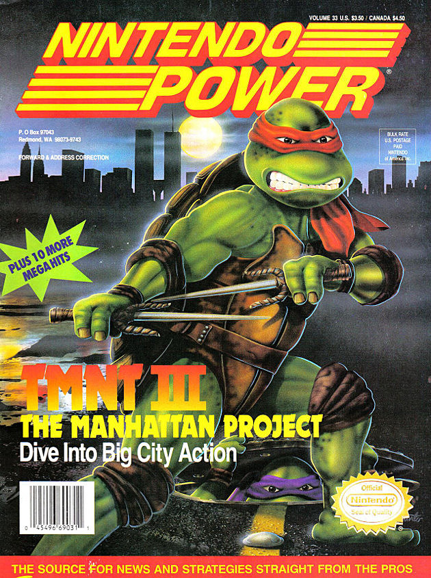 Nintendo Power TMNT III Cover Nintendo Power TMNT III Cover