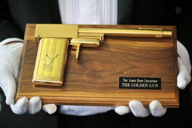 Press Preview For Bonhams' Entertainment Auction Press Preview For Bonhams' Entertainment Auction man with the golden gun james bond