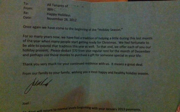 landlord letter landlord letter